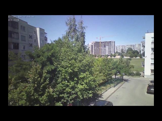 Year 2015 through my window in 1 minute (Vilnius)