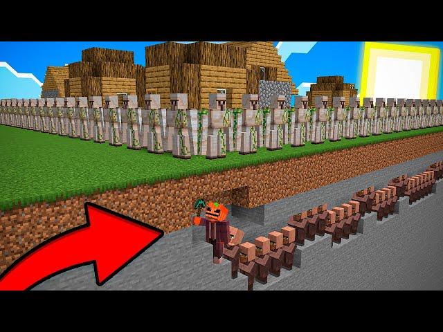 Los Golems INVADEN Mi Aldea de Minecraft!