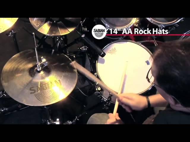 Sabian 14'' AA Rock Hats- Cymbal Demonstration