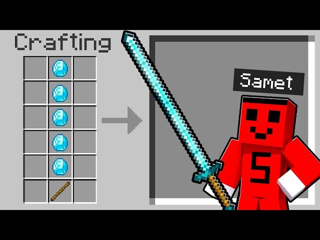 SAMET'in GİZEMLİ SİLAHLARI VAR !! - Minecraft