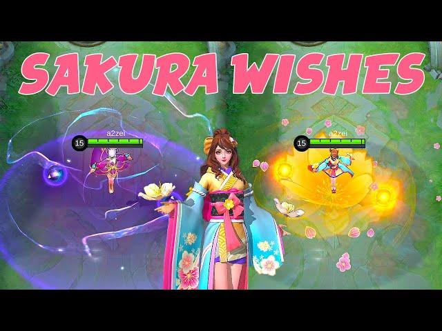 Guinevere Sakura Wishes Skin VS Amethyst Dance Skin Mobile Legends Bang Bang