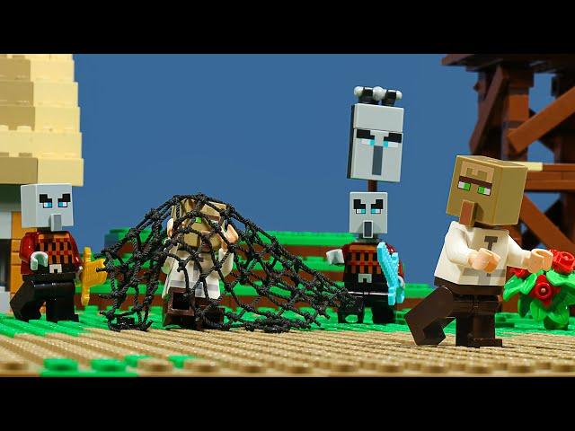 Village Raid 3 : Pillager's slave - Lego Stop Motion | Minecraft Animation