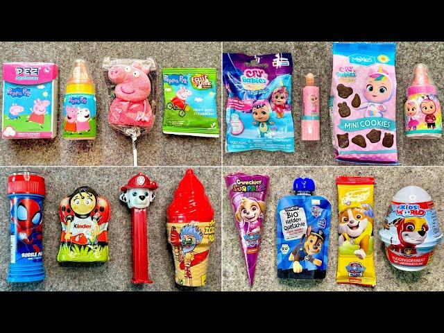 Favorite Candy ASMR Compilation  | Sweets & Toys Unpacking | Peppa Pig | Paw Patron | Cry Babies