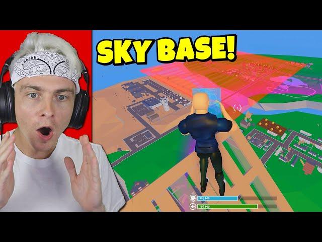 I Tried to SKY BASE in Strucid Fortnite Roblox... (IMPOSSIBLE)