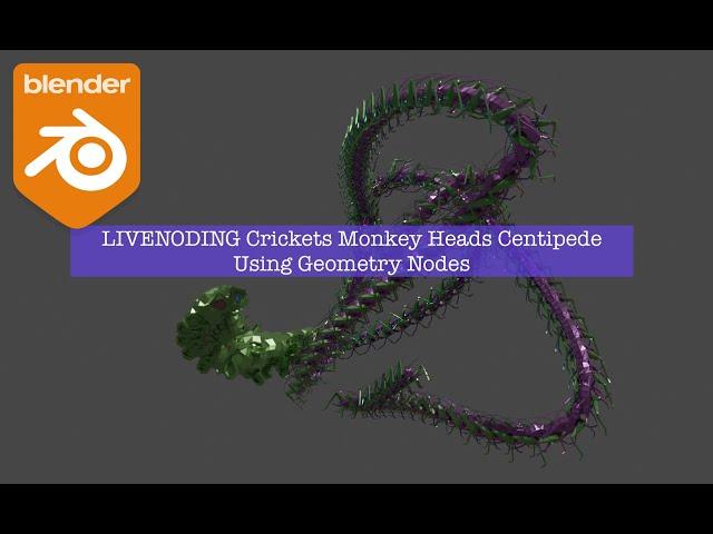 LIVENODING Blenderian Pipe Snakes Using Geometry Nodes