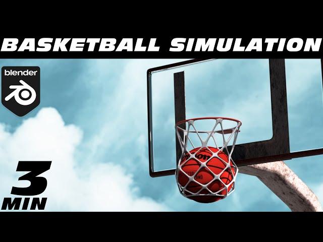 Make Basketball Net Simulation In | Blender tutorial