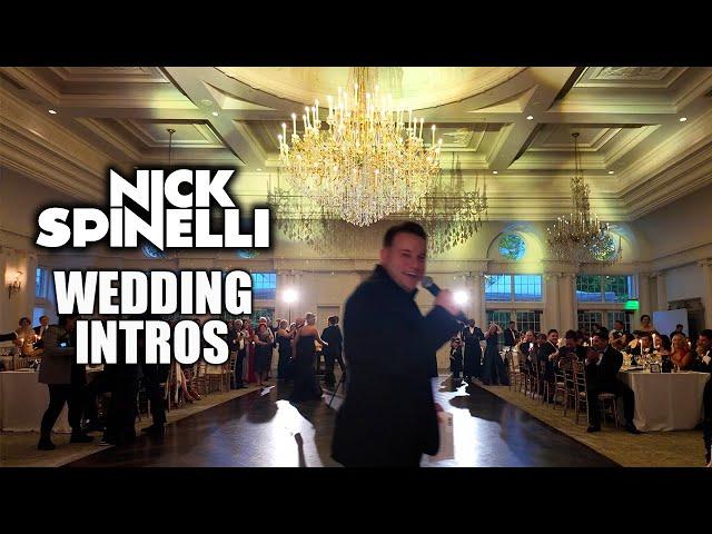 Nick Spinelli Wedding Introductions (LIVE UNCUT VIDEO)