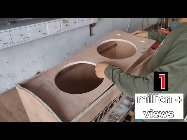 How To Make A Speaker Box With Plywood || Dj Box