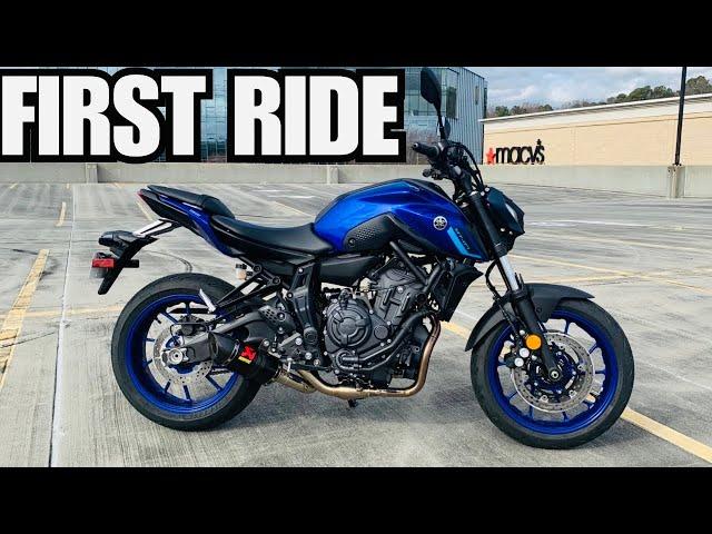 2024 MT-07 FIRST RIDE | RIDE HOME FROM DEALERSHIP