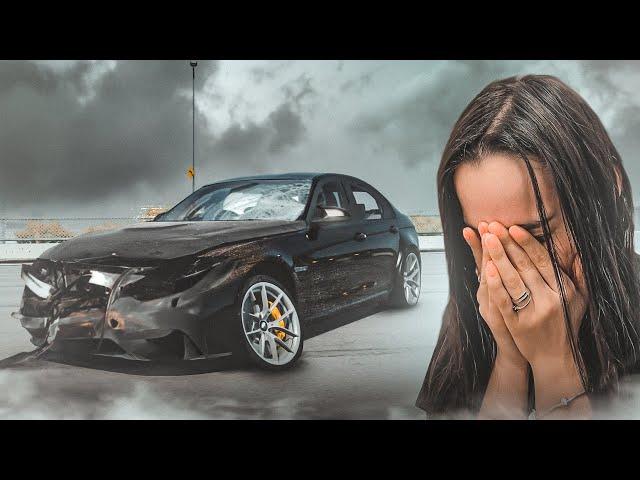 ОЛЯ РАЗБИЛА BMW M3! ДЕВУШКА ДОИГРАЛАСЬ В ШАШКИ НА ОГРОМНОЙ СКОРОСТИ В ASSETTO CORSA!