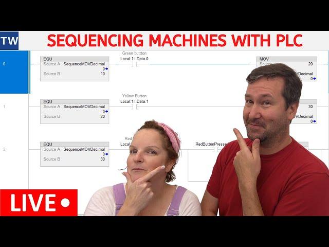 Allen Bradley PLC Programming Sequencer Tutorial. Sequence Control