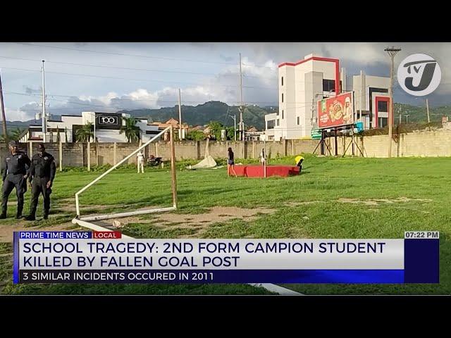 School Tragedy: 2nd Form Campion Student Killed by Fallen Goal Post | TVJ News