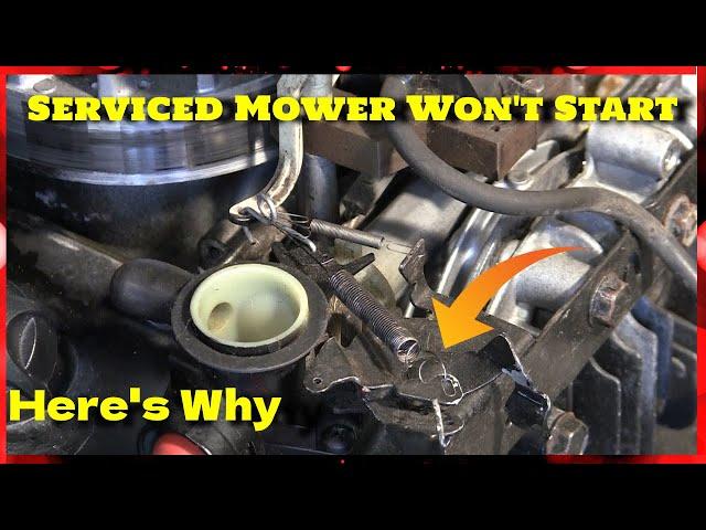 Serviced Lawnmower Won't Start- Here's Why