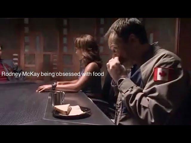 Rodney McKay being obsessed with food for 12 minutes straight