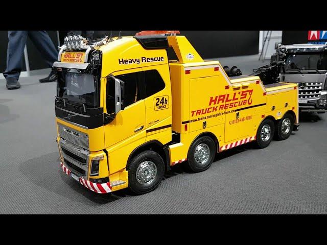 Tamiya 56362 1/14 Volvo FH16 Globetrotter 750 8x4 TowTruck at Nuremberg Toy-Fair 2020