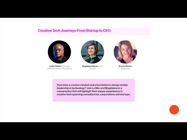 Creative Tech Journeys from Startup to CEO | Creative Tech Week