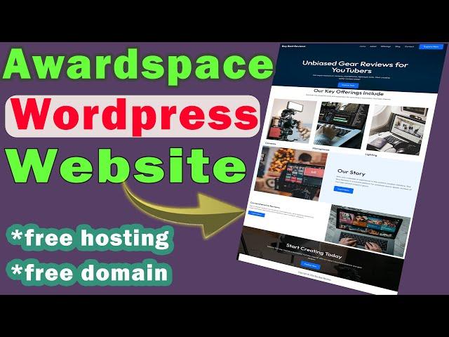 Awardspace free web hosting wordpress (FREE FOR LIFETIME)