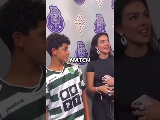 CRISTIANO RONALDO WENT TO WATCH HIS SON CRISTIANO JR 'S MATCH HE SCORED 9 GOALS  #football #ronaldo