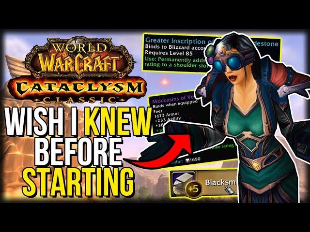 What I WISH I Knew BEFORE Starting Cata Classic | Cataclysm Classic | Alt Leveling Tips