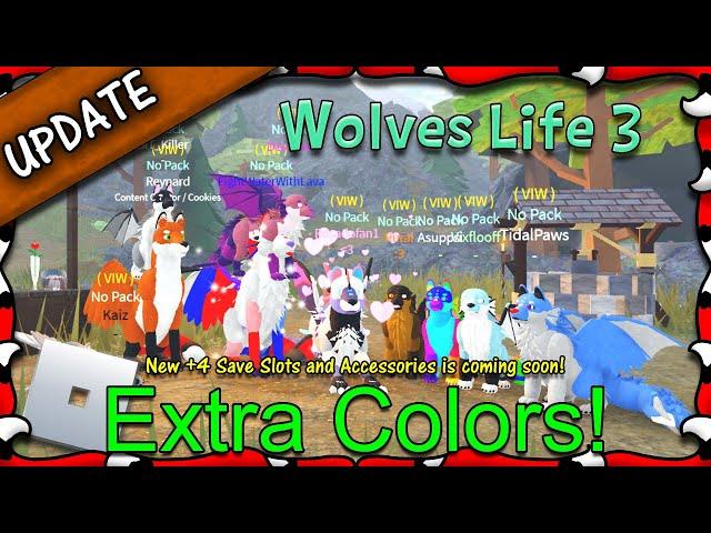 ROBLOX - Wolves' Life 3 - Extra Colors & 4 Save Slots! #38 - 1080HD