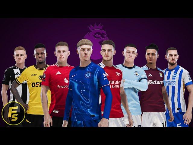 Premier League Official Kits 2024-25 - PES 2021 & FL24