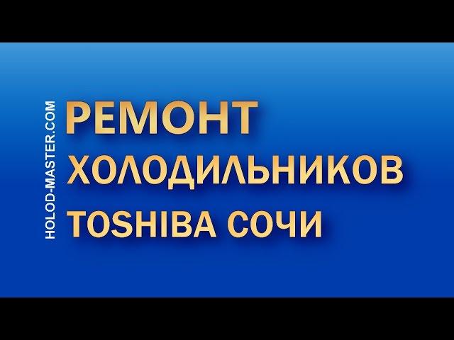 Ремонт холодильников Тошиба в Сочи