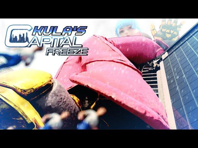 Kula's Capital Freeze - Mega Giantess Growth Animation