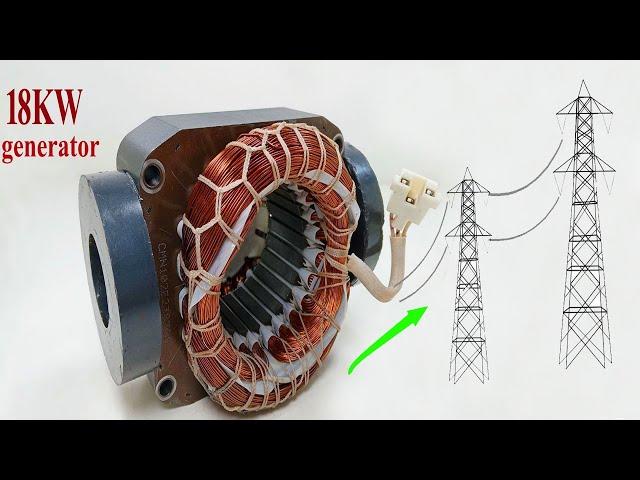 How to turn Fridge Compressor into 220v powerful electric 18KW  free energy Generator with magnets