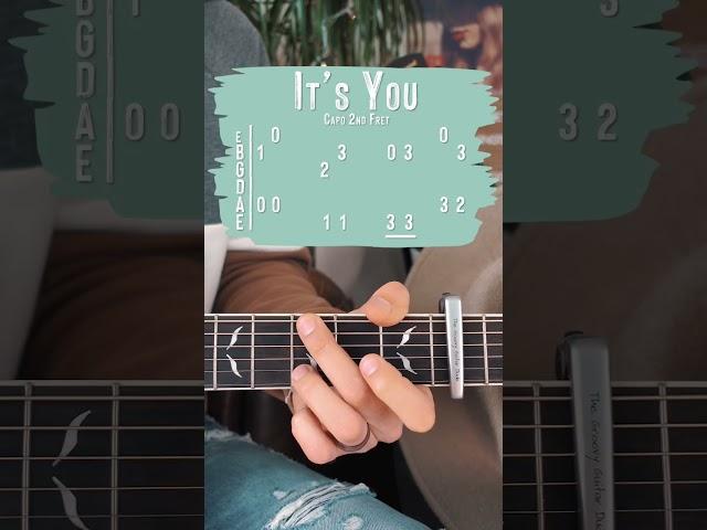 It’s You Ali Gatie Guitar Tutorial // It’s You Guitar Lesson #shorts