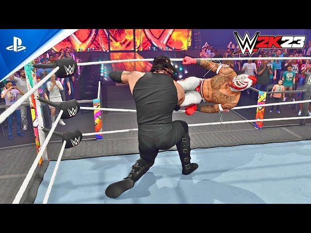 Watch WWE 2k23 Main Event: Undertaker vs. Rey Mysterio | Extreme Rules Warfare Gameplay