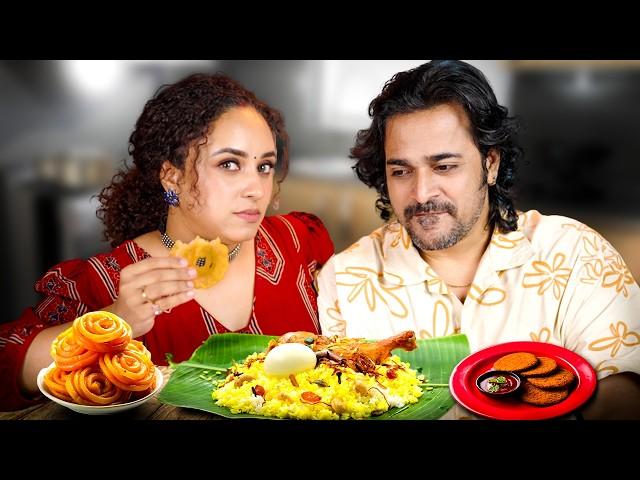 Eating Challenge | Pearle Maaney Vs Srinish Aravind