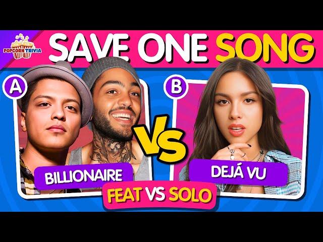  SAVE ONE SONG ️ Best Collabs vs Solo Hits  | Music Quiz