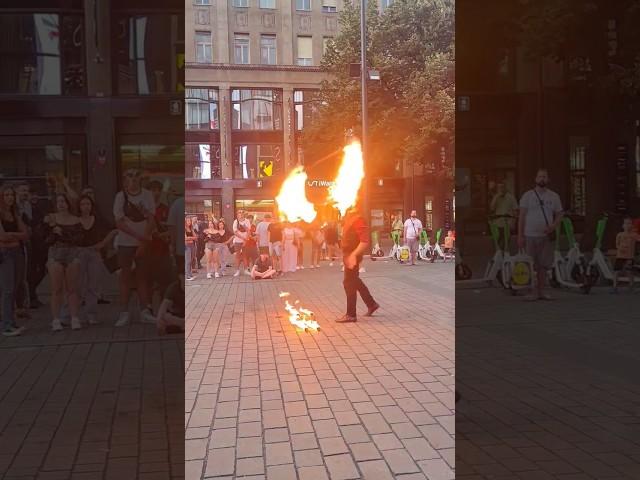 It was a great show  #shorts #fire #streetart