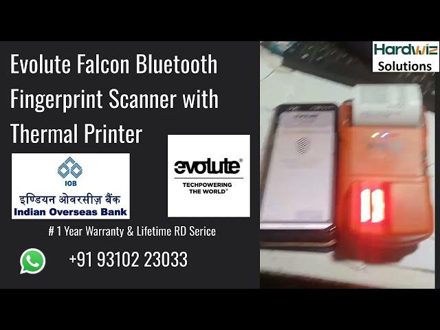 Evolute Falcon for IOB Bank | Evolute Device for Indian Overseas Bank | IOB AEPS Evolute | Hardwiz