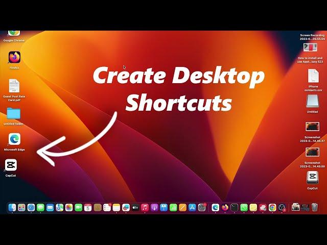 MacOS Ventura: How To Create Desktop Shortcuts On Mac/MacBook