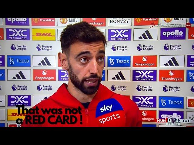 Bruno Fernandez Post Match Interview | Manchester United vs Tottenham 0-3 Highlights