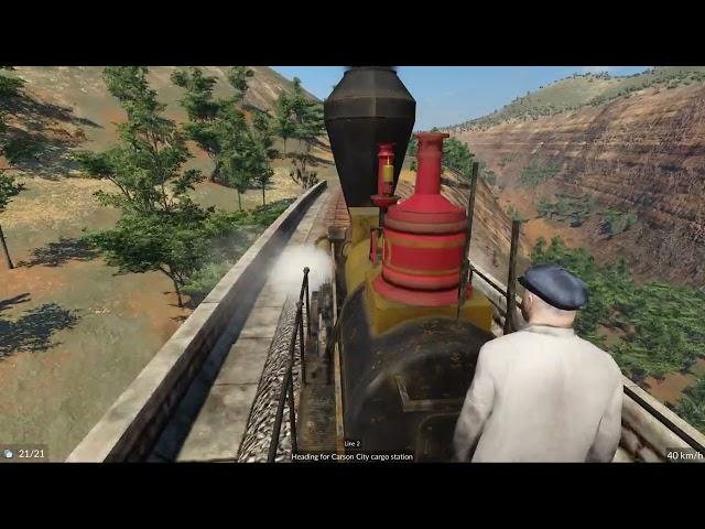 Transport Fever 2 - Baldwin Cargo Rail from Virginia City to Carlson City