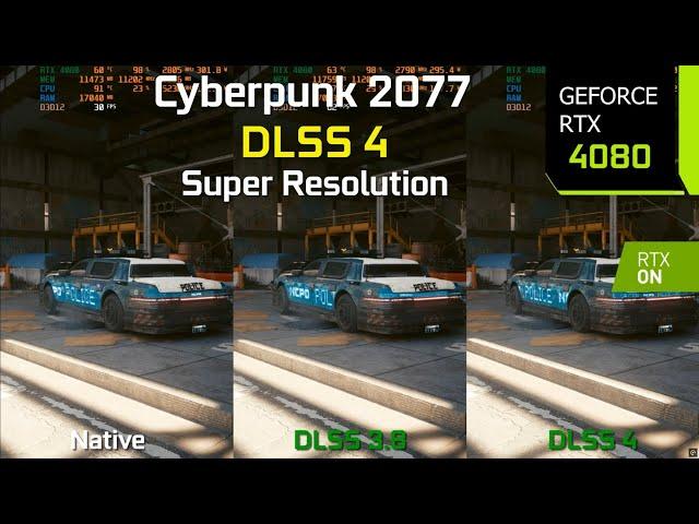 Cyberpunk 2077 DLSS 3.8 vs DLSS 4 Comparison - Massive Image Quality Improvement | RTX 4080