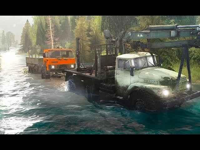 СПАСАЕМ МАШИНЫ ПОСЛЕ ЗЕМЛЕТРЯСЕНИЯ - SpinTires Mudrunner 2017