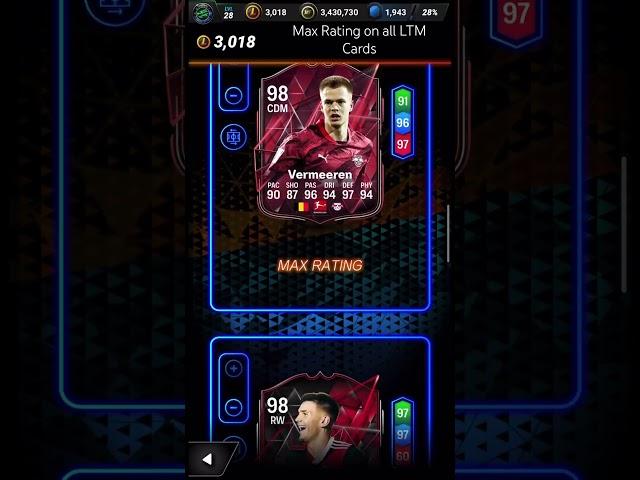 Max Rating on all MadFut 25 LTM Cards #Madfut #Madfut25 #LTM #LTMCards #PackDuos #Soccer #fútbol