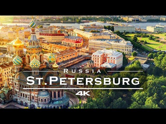 Saint Petersburg, Russia  - by drone [4K]