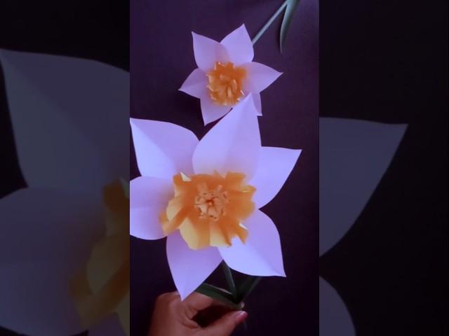 A Beautiful Daffodil Flower / Paper Flowers / RS CraftZone ...