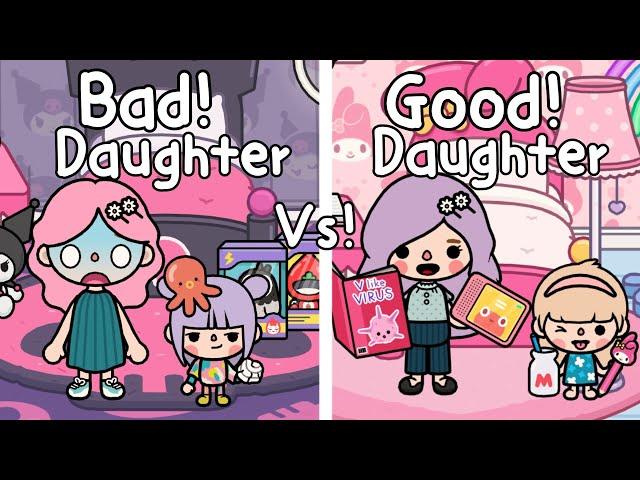 Good Daughter Vs Bad Daughter Toca Life Worldลูกสาวที่ดี Vs ลูกสาวที่แย่ |Toca Boca | Toca Story