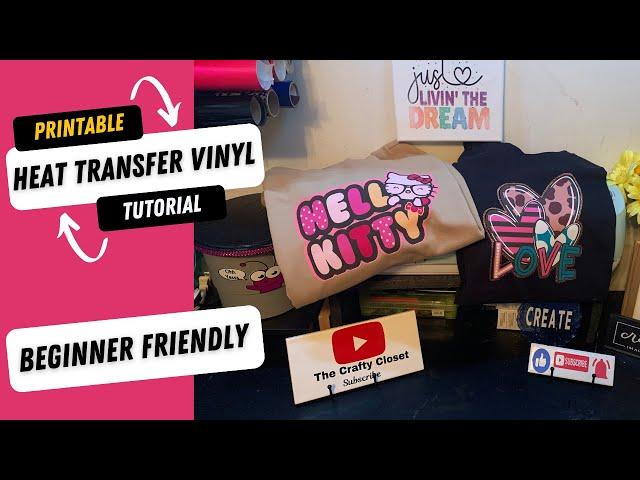 How To Use Printable Heat Transfer Vinyl | Beginner Friendly | All you need is a inkjet printer