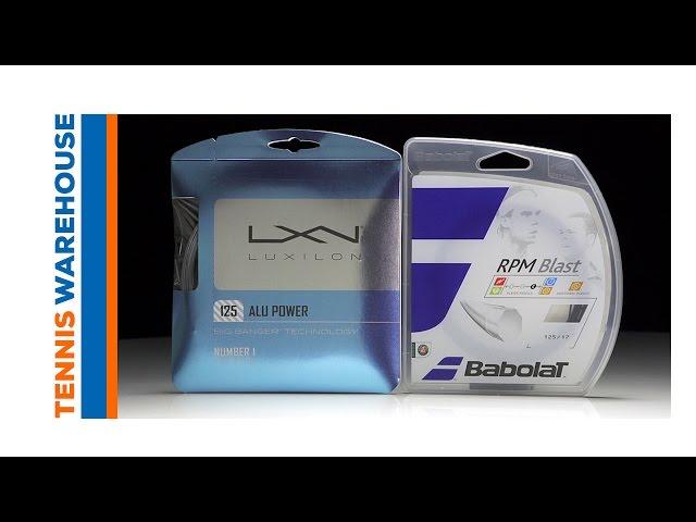 Babolat RPM Blast vs. Luxilon ALU Power String Comparison