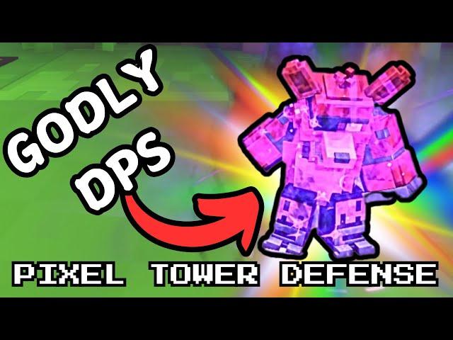 GODLY FOXY Tower Showcase in Roblox Pixel Tower Defense Halloween part 2 update