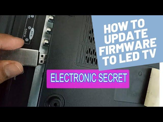 HOW TO UPDATE LED TV SOFTWARE BY USB