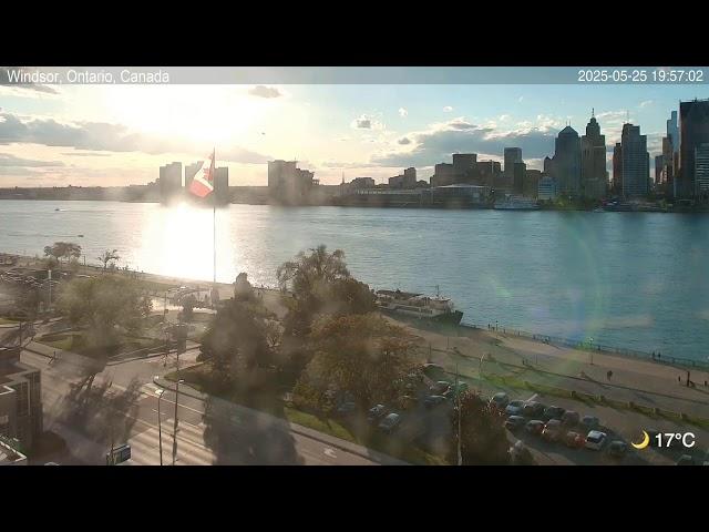 2025-05-25 Morning | Windsor, Ontario, Canada | Detroit Skyline, Michigan, USA