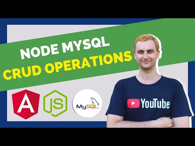 Node MySQL CRUD Operations for Beginners