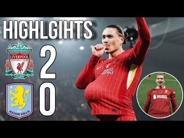  Liverpool Vs Aston Villa (2-0) darwin nuñez & Mo salah Goal | Highlights | Premier!league 2024/25